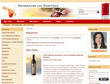 Tablet Screenshot of afrika-wein.de